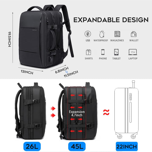 BANGE Handgepäck Rucksack 45L Business Laptop Tasche