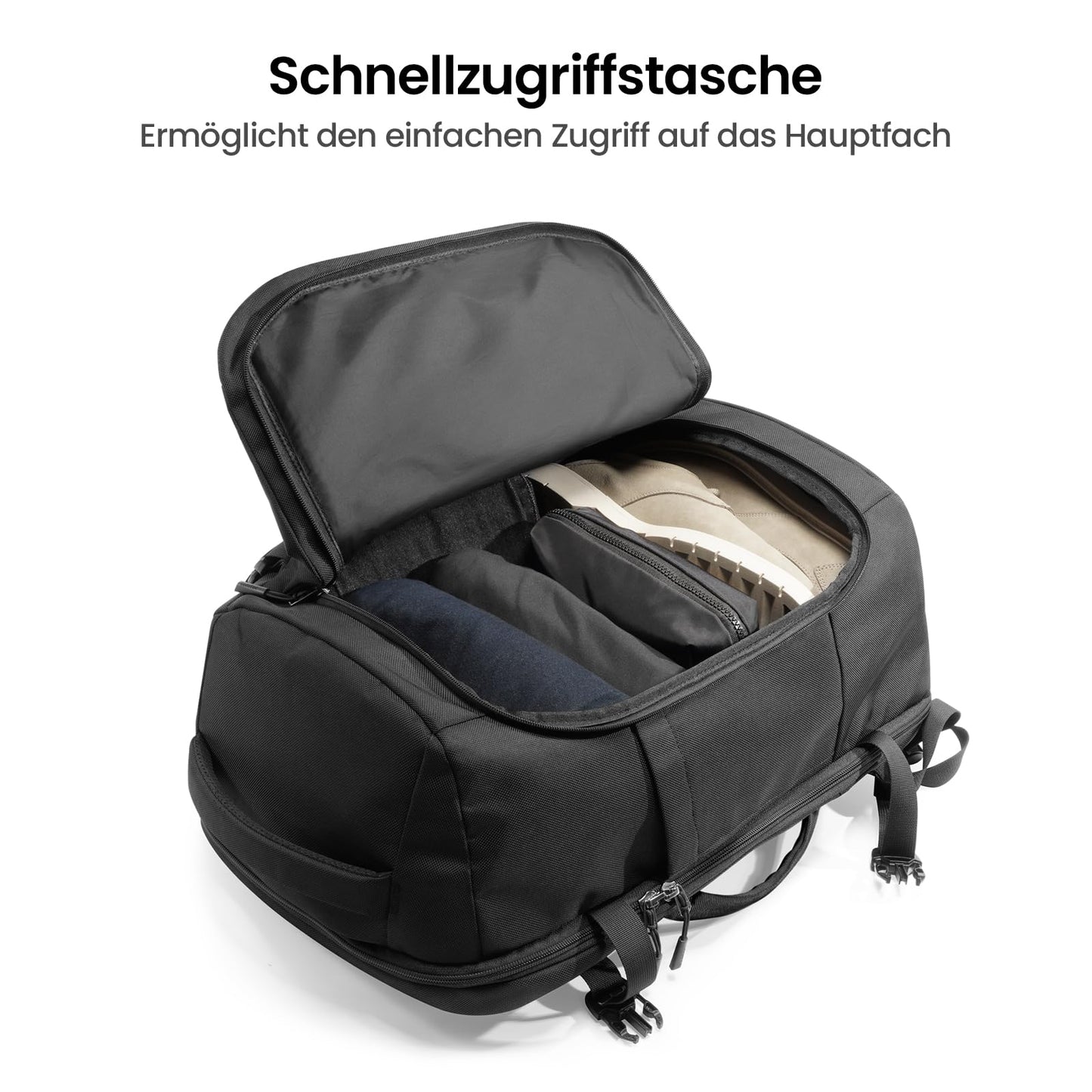 tomtoc Handgepäck Rucksack 40L TSA 15,6-17 Zoll