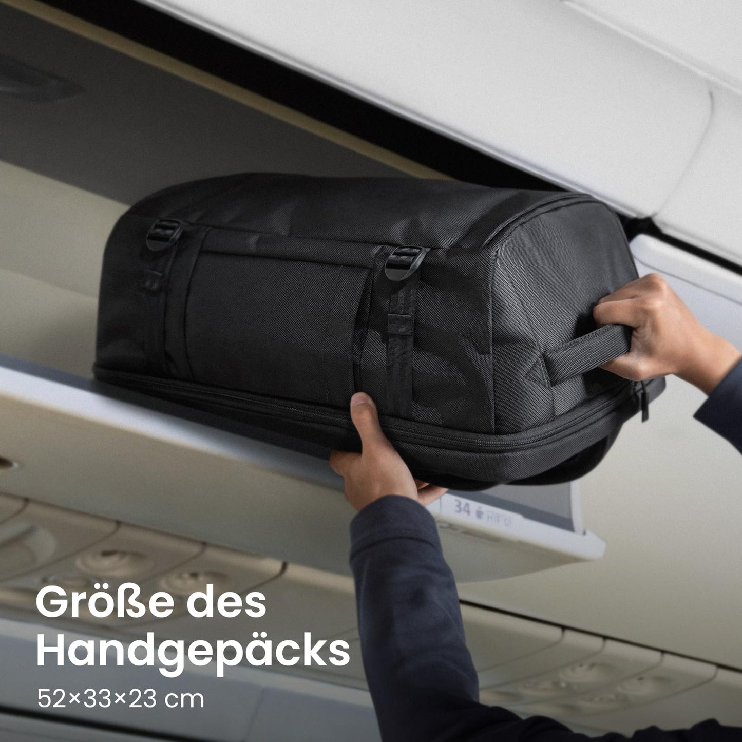 tomtoc Handgepäck Rucksack 40L TSA 15,6-17 Zoll