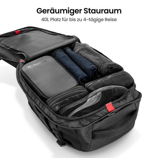 tomtoc Handgepäck Rucksack 40L TSA 15,6-17 Zoll