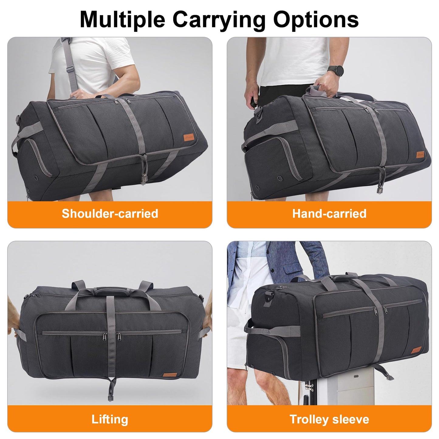 Upeelife Große Reisetasche 125L Herren Damen